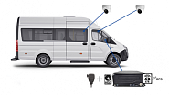 Онлайн-комплект видеонаблюдения для автобусов малой вместимости М2М, GPS+4G