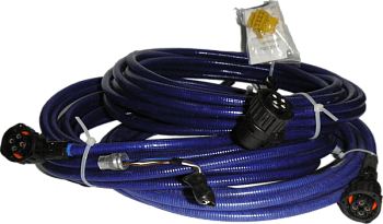 Прокладка бронированного кабеля к датчику скорости, сборка контактов